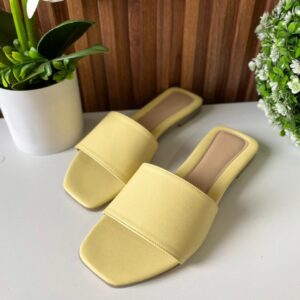 S1046 SANDALIA AMARILLA PASTEL BASICA