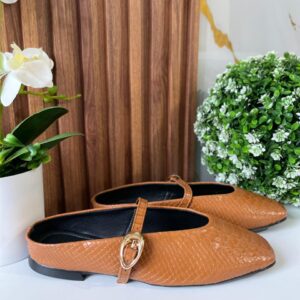 F218 FLAT CAMEL SERPIENTE MEDIO TALON