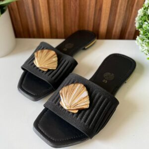 S1053 SAND NEGRA CON HERRAJE GRANDE CONCHA DE MAR