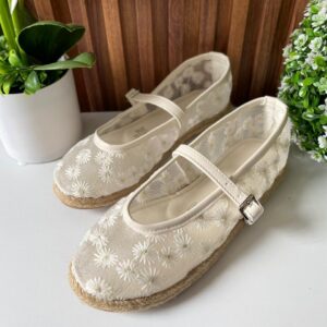 F229 FLAT LATTE DE FLORES CON SUELA DE YUTE