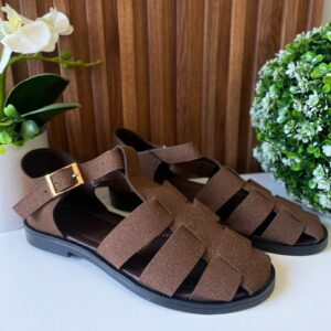 S1069 SANDALIA CAFE SEMI CERRADA