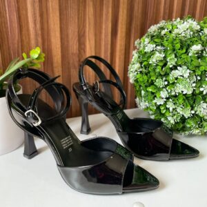 T165 TACON NEGRO CHAROL DOBLE CORREA