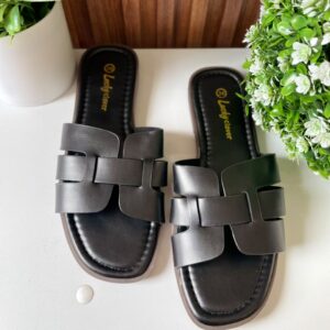 S1115 SANDALIA NEGRO DISEÑO ENTRELAZADO