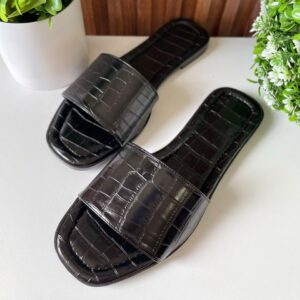 S1112 SANDALIA NEGRA DRILO SUELA NEGRA