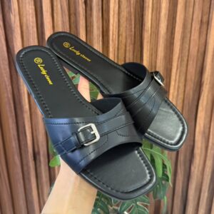 S1143 SANDALIA NEGRA BASICA CON HEBILLA