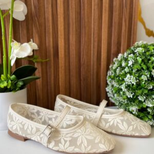 F299 FLAT LATTE DE MALLA CON FLORES