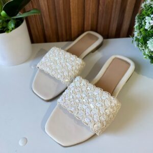 S1159 SANDALIA LATTE DE LENTEJUELA