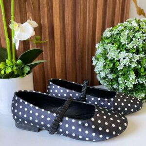 F315 FLAT NEGRO POLKA DOT