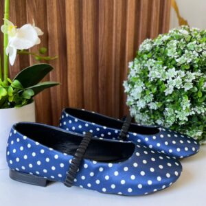 F316 FLAT AZUL POLKA DOT