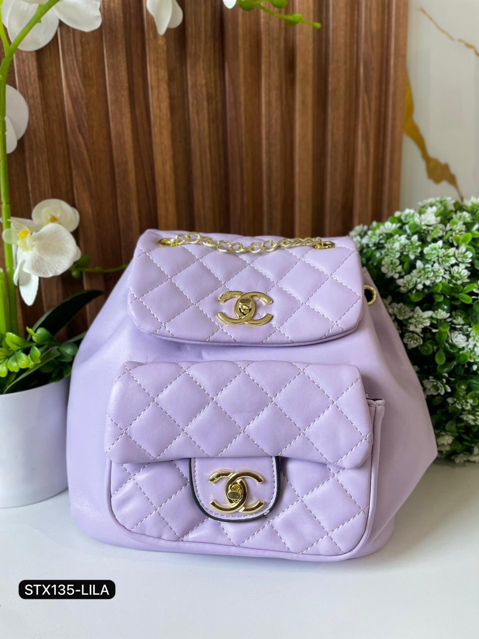 STX135 MOCHILA CHANEL CON BOLSITA ENFRENTE - Image 6