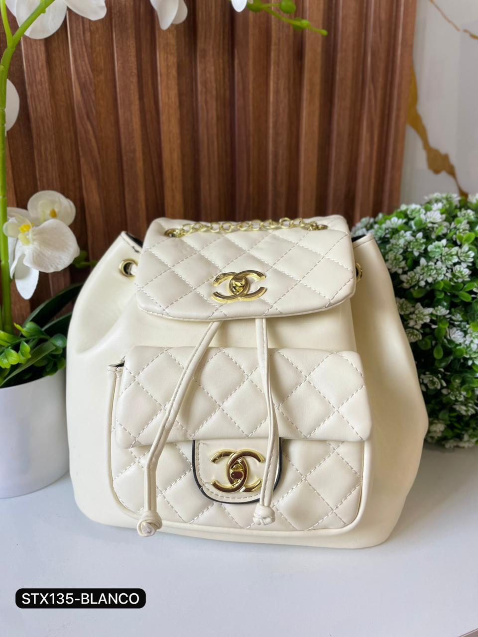 STX135 MOCHILA CHANEL CON BOLSITA ENFRENTE - Image 5