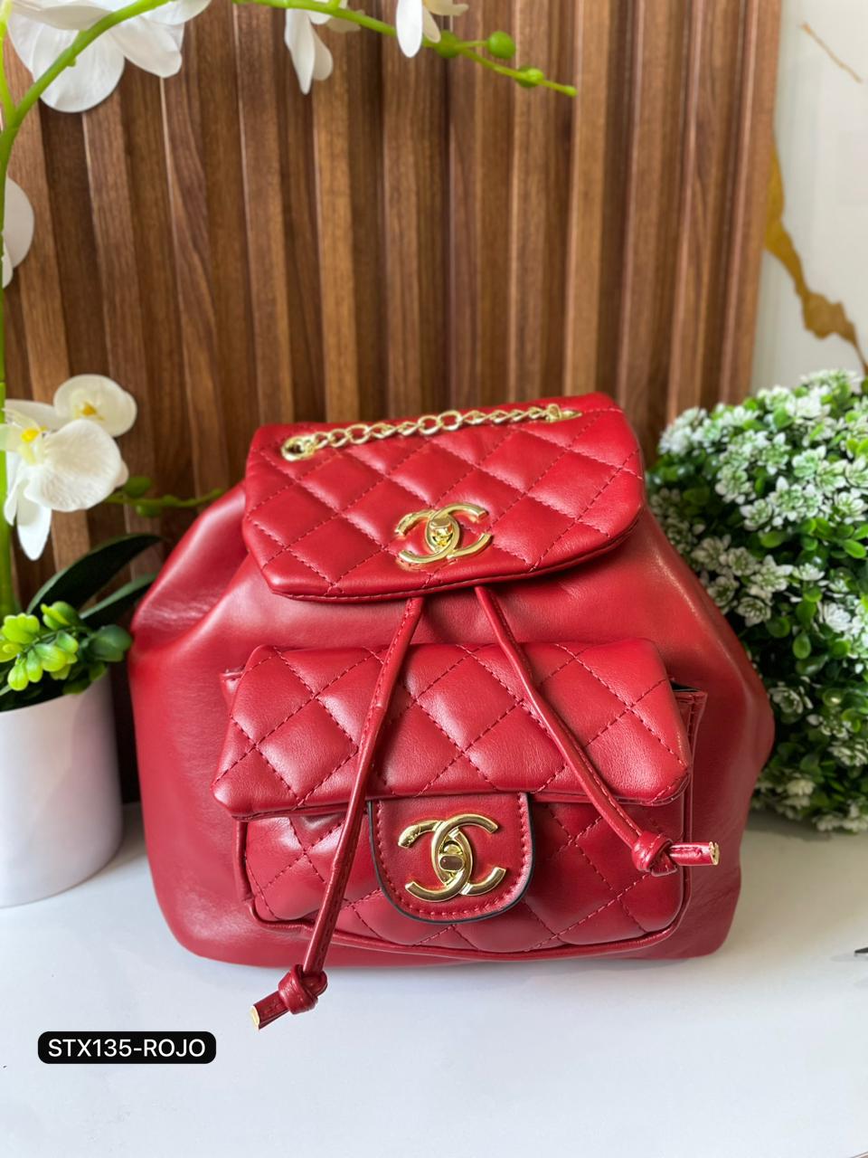 STX135 MOCHILA CHANEL CON BOLSITA ENFRENTE - Image 3