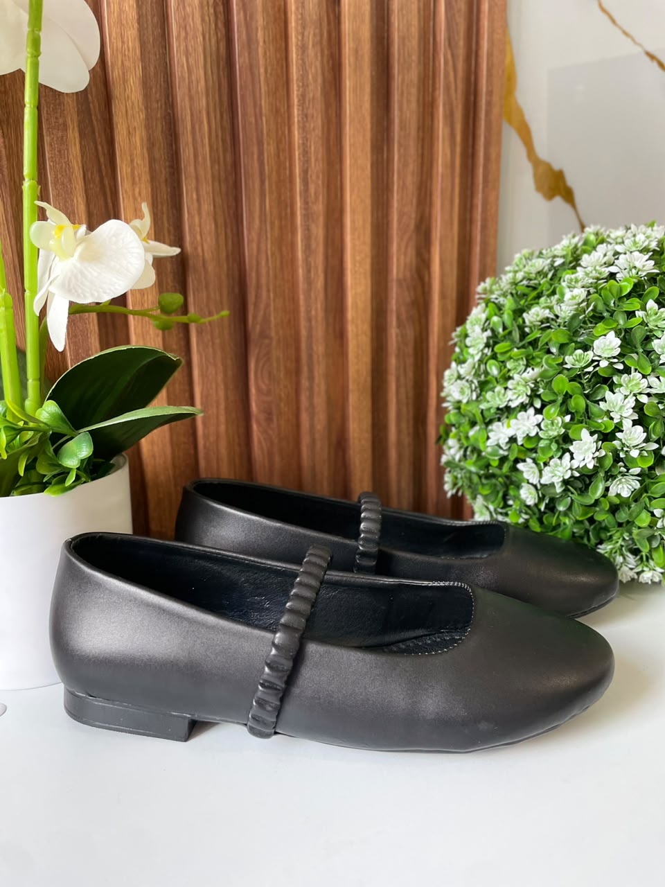 F327 FLAT NEGRO CORREA CORRUGADA