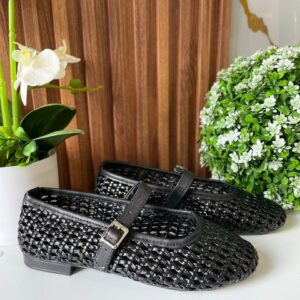 F329 FLAT NEGRO TRENZADO