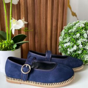 F330 FLAT AZUL MARINO SUELA DE YUTE
