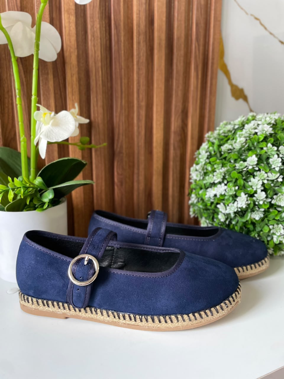 F330 FLAT AZUL MARINO SUELA DE YUTE