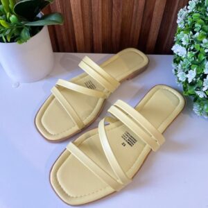 S1178 SANDALIA AMARILLO PASTEL 4 TIRAS
