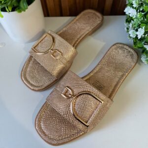 S1181 SANDALIA ORO ROSADO DISEÑO SERPIENTE DIOR