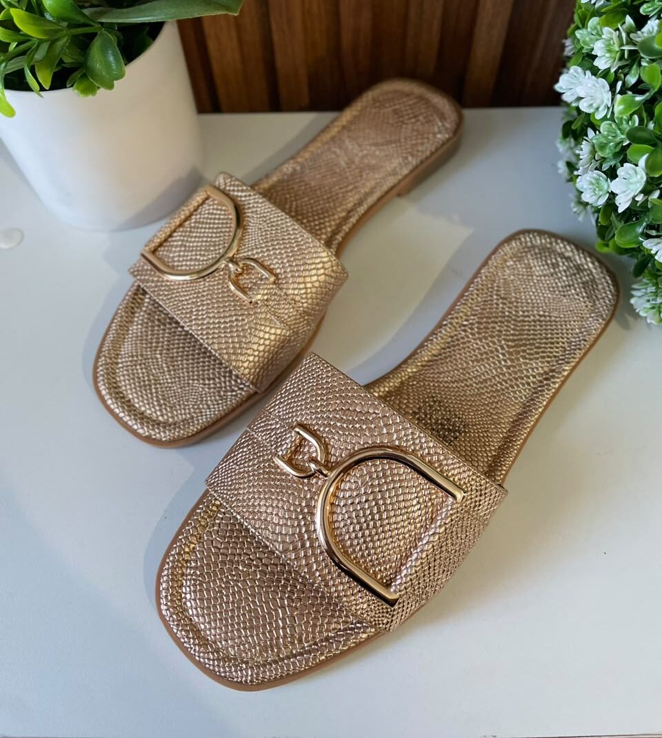 S1181 SANDALIA ORO ROSADO DISEÑO SERPIENTE DIOR